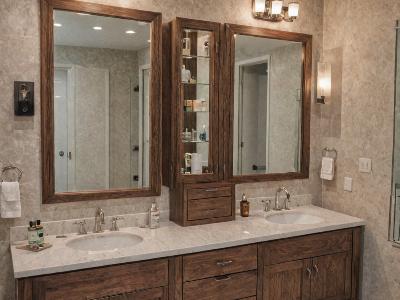 Bathroom vanity installation