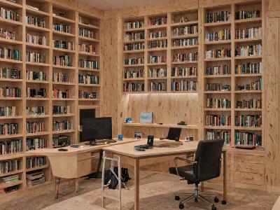 Built-in bookshelf project